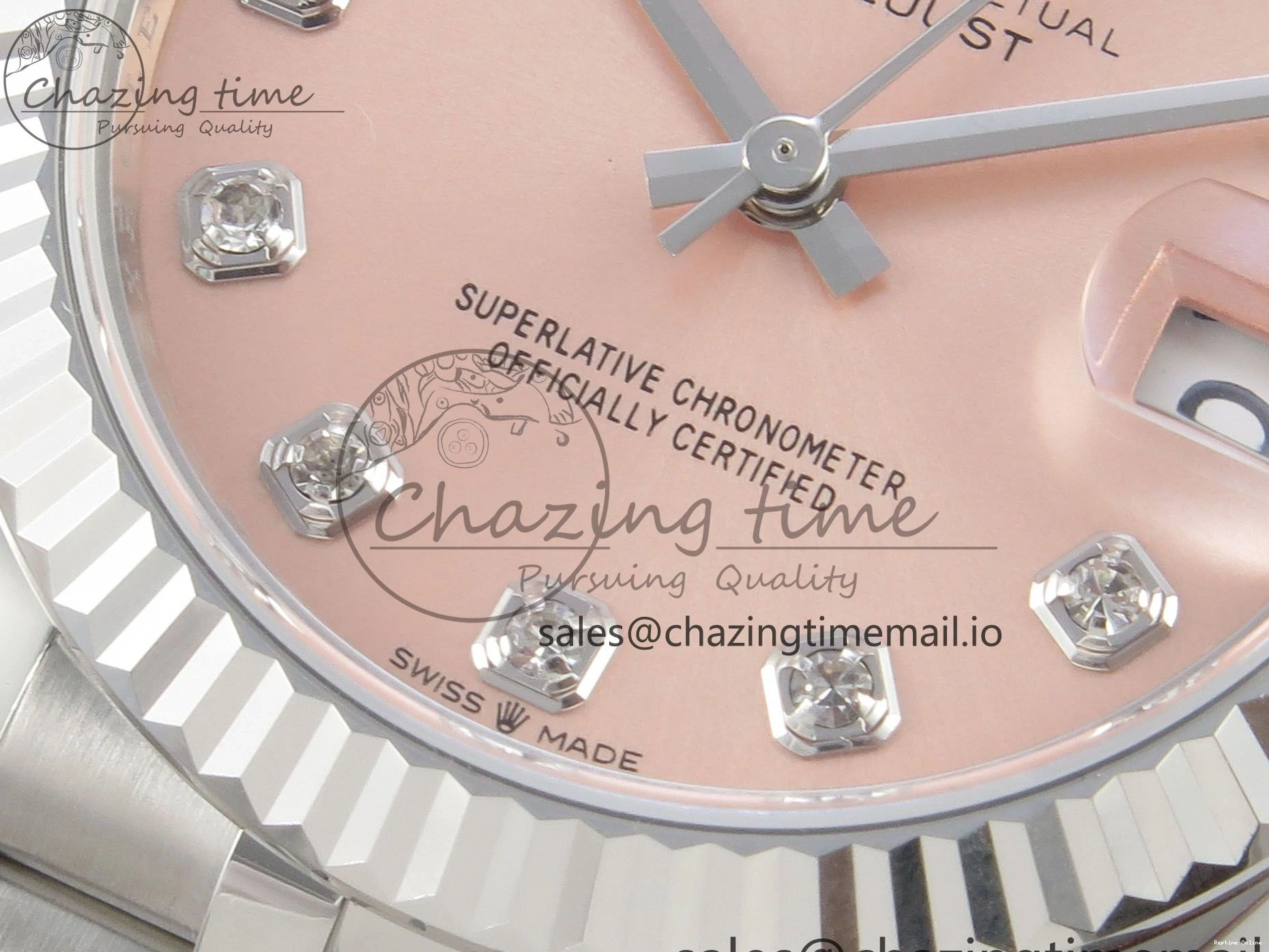 0105 Trendsetting DateJust 31 278274 THBF 1:1 Best Edition 904L Steel RG Diamond Dial on SS Jubilee Bracelet HZ Cal. 3